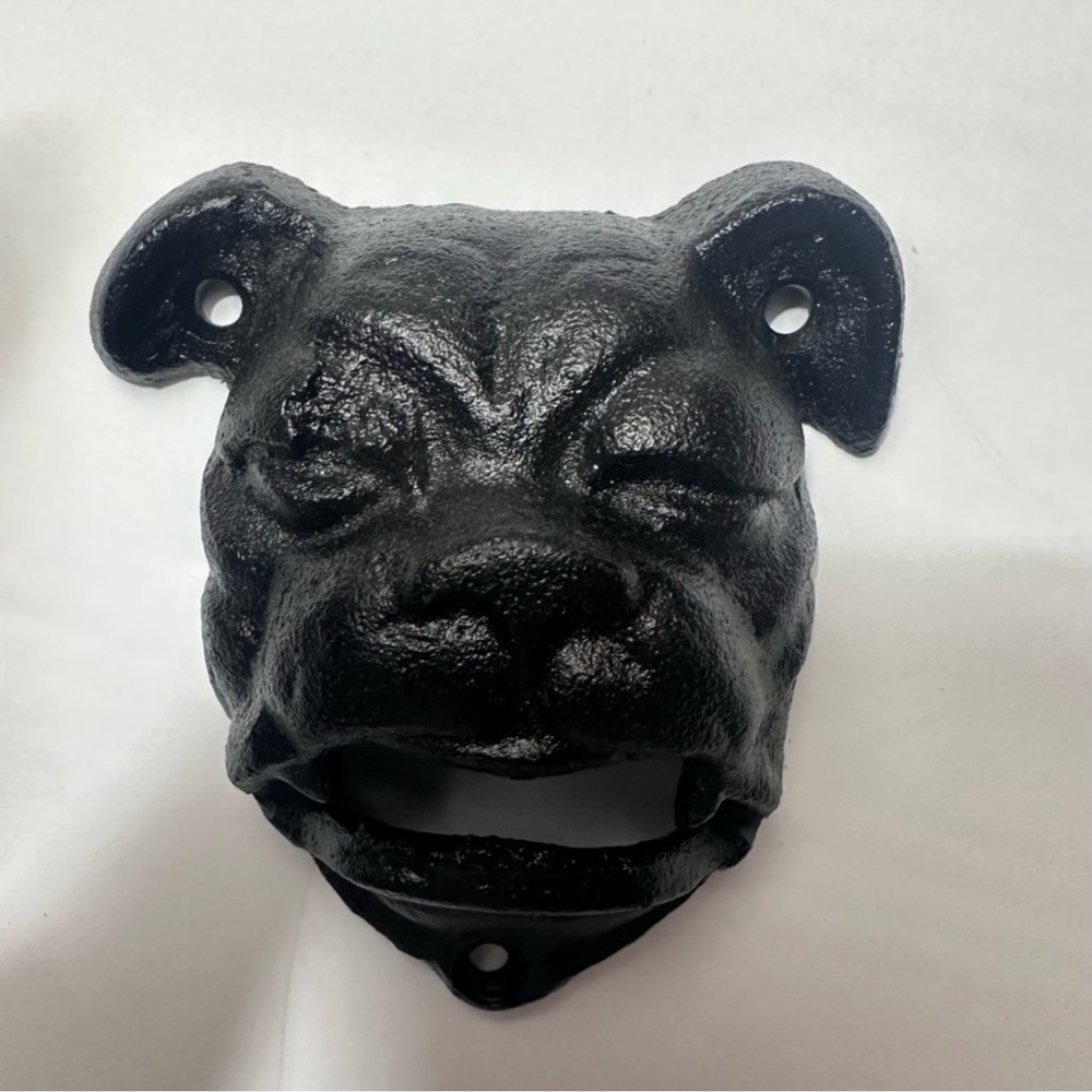 Cast iron bulldog bottle opener